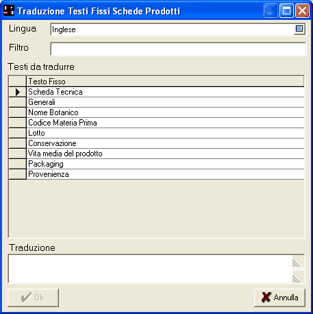 traduzioni testi fissi schede prodotti